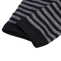 Winter Fashion Striped Arm Warmers Knitted Female Wrist Hand Warmer Pure Color Long Fingerless Gloves Mitten Women Sleeves