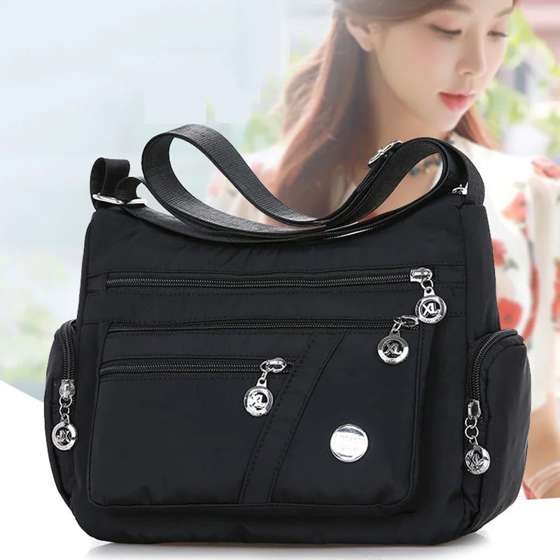 Casual Women Shoulder Messenger Bag Oxford Waterproof Zipper Handbags Package Female Large Capacity Travel Crossbody Bag