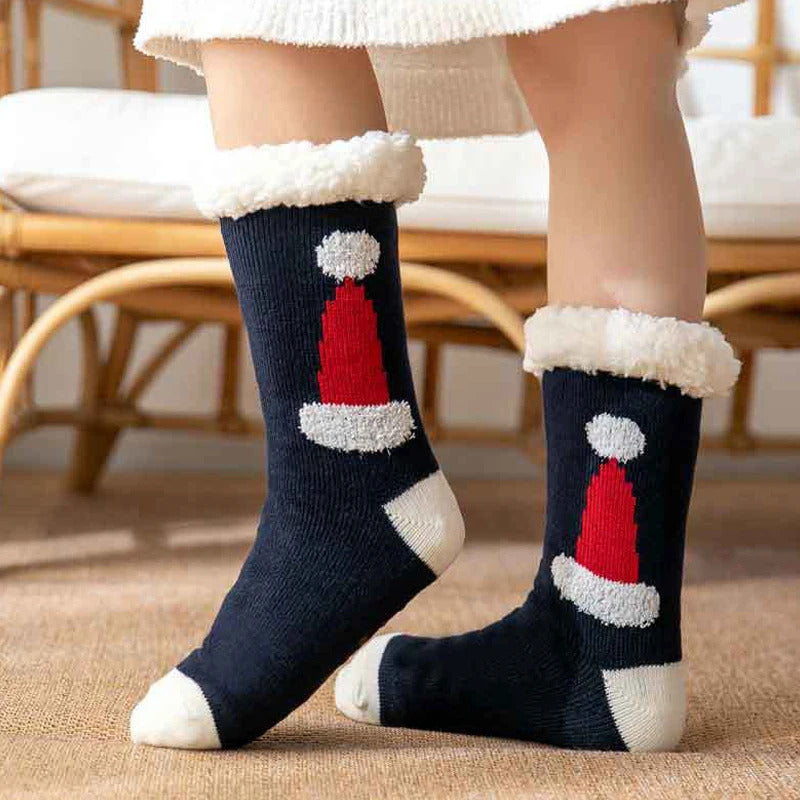 2024 New Cute Warm Socks Thicken Plus Winter Women Fuzzy Socks Christmas Kawaii Stocking Xmas Gift Home Floor Room Funny Sock