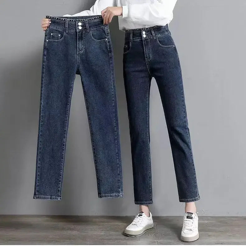 2024 new women's denim women's jeans miscellaneous straight pants are comfortable, exquisite and slim