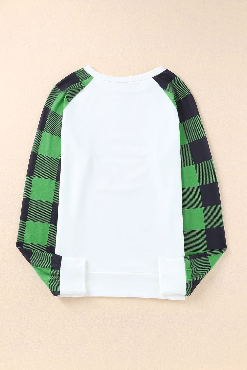 Blank Apparel - Green Buffalo Plaid Long Sleeve Sweatshirt