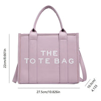 The Tote Bag For Women, Trendy PU Leather Handbag, Top Handle Satchel Purse, Casual Crossbody Bag