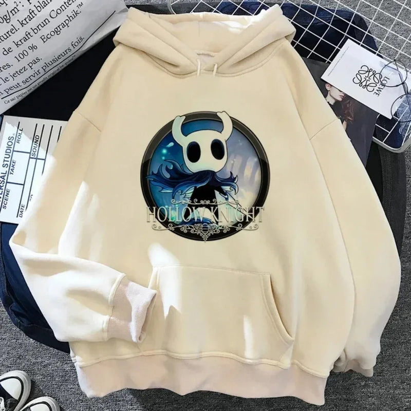 Hollow Knight Hoodies Men Korea Ulzzang Grunge Y2k Aesthetic Fmale Autumn and Winter Pullover Hoddies Graphic Streetwear