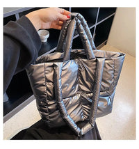 Handbag Female Large-capacity Bag Female New Tide Fashion Shoulder Bag Fall And Winter Cotton Bag Hundred Tote Bag