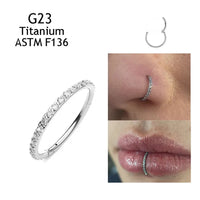 Nose Piercing ASTM F136 Titanium With 5A Zircon Sexy Earrings Labret Lip Helix Hoops septum PIERC Body Fashion Jewelry For Women