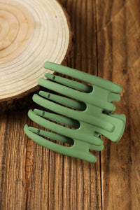 Blackish Green 5 Teeth Frosted Hair Claw Clip