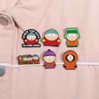 Cartoon Animated Character Enamel Pins Custom Cute Metal Brooches Lapel Badges Cartoon Funny Jewelry Gift for Kids Friends