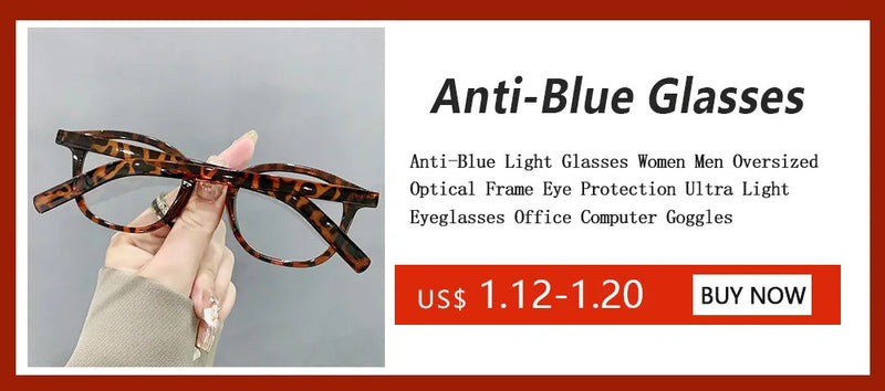 Y2K Retro Oval Frame Glasses Women Female  Sweet Cool Eyewear Trend Reading Computer Anti Blue Light Eyeglasses