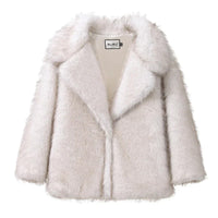 Neo Mint 2024 Winter Faux Fur Coat Women Brand Fashion Fluffy Fox Fur Outerwear Overcoat Girl Street Style Furry Warm Jacket