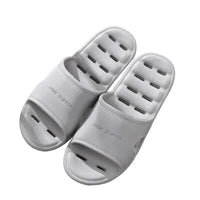 Feslishoet Unisex EVA Non Slip Soft Bottom Leaking Shower Man Woman Home Slippers Punching Bathroom Quick Drying Slipper