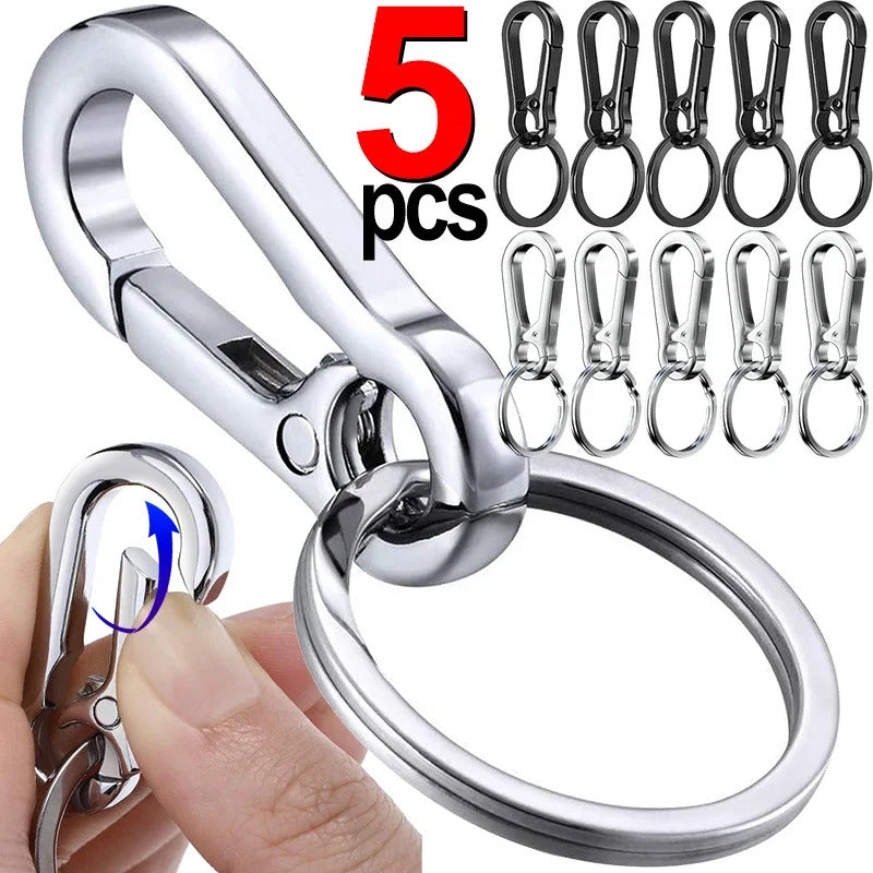 1/5PCS Metal Gourd Buckle Keychain Climbing Hook Car Keychain Strong Carabiner Shape Keychain Accessories Vintage Key Chain Ring