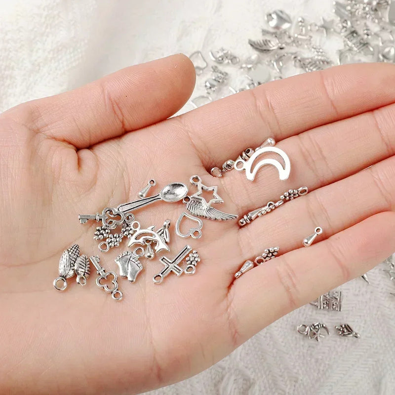 100/300pcs Tibetan Silver Mixed Pendant Animals Charms Beads for Jewelry Making Bracelet Earrings Necklace DIY Craft Art Charms