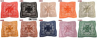 European and American Hot Sale Vintage Paisley Small Cashew Flower 70*70 Satin Square Silk Scarf