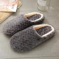 Unisex Fluffy Home Slippers Soft Lightweight Anti Slip Comfortable Indoor Slides for Autumn Winter