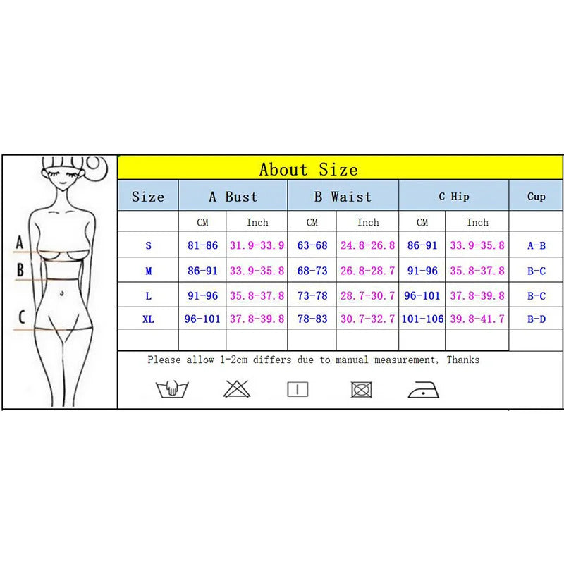 Bandeau Bikini Sexy Women Swimsuit Female Swimwear 2024 Bikini Set Push Up Swimming Suit Solid Beachwear Brazilian Thong Biquini