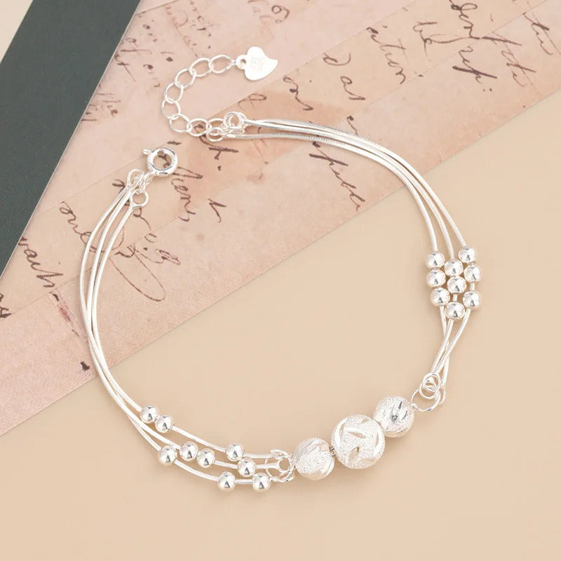 925 Sterling Silver Heart Shaped Bracelet For Women Retro Korean Versatile Zircon Charm Bracelets Original Party Jewelry Gifts