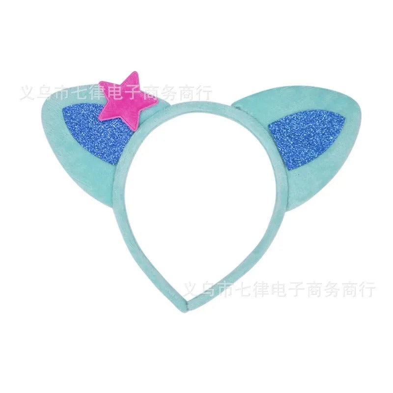 Gabby Dollhouse Headband Lovely Kitten Cat Ears Plush Hair Hoop Cosplay Anime Character Hairband Girl Halloween Christmas Gift