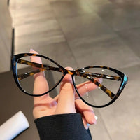 Y2K Retro Oval Frame Glasses Women Female  Sweet Cool Eyewear Trend Reading Computer Anti Blue Light Eyeglasses