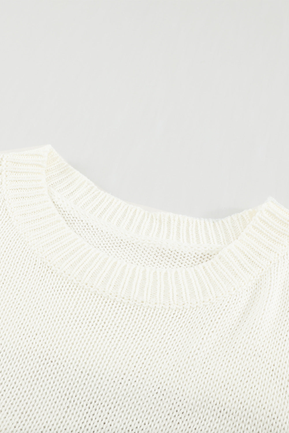 Green Oversize Knitted Drop-shoulder Sleeve Sweater