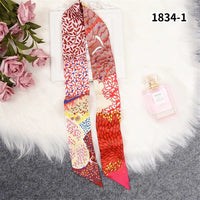 Horse Printing Bag Scarf 2024 New Small Skinny Silk Scarf Women Luxury Brand Foulard Women Tie Fashion Head Scarves For Ladies