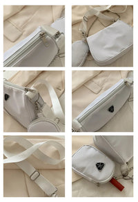 New Simple Small Crossbody Female Armpit Bags Solid Color Shoulder Bags Casual Bags Slanting Women's Bags Mother's Bags