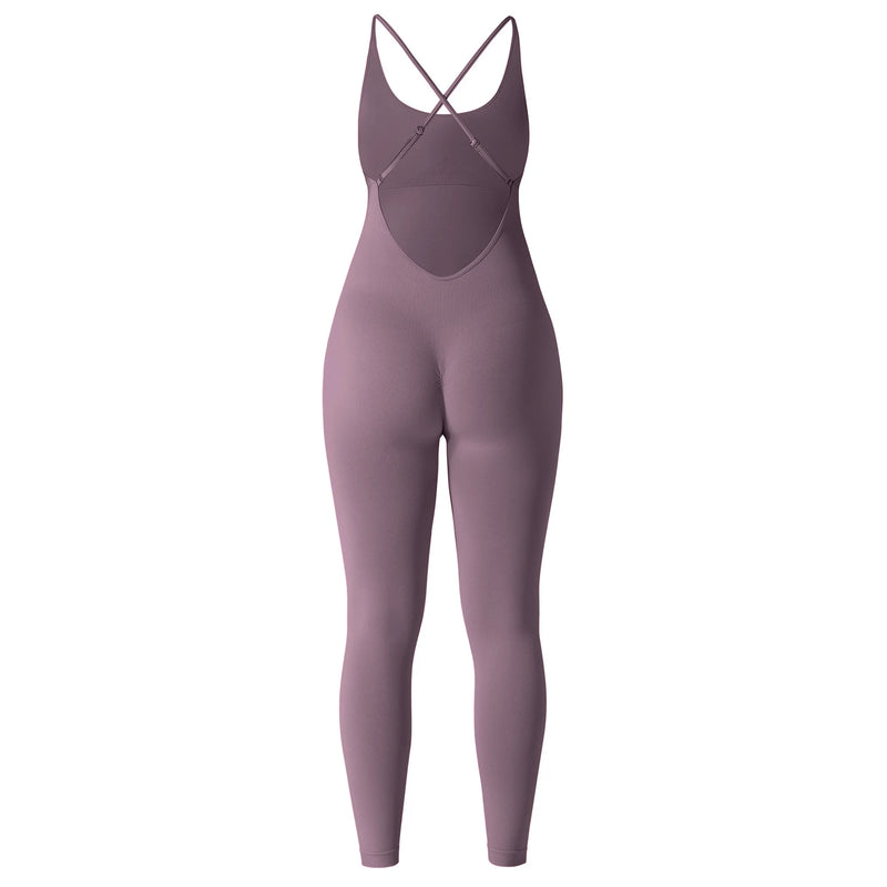 Solid Sexy Jumpsuits Women Summer Sleeveless Rompers Bodysuit Backless Casual Bodycon Playsuits Sports Fashion Streetwear Ladies