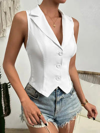 2024 spring new women's fashion Europe and the United States style casual slim vest vest vest