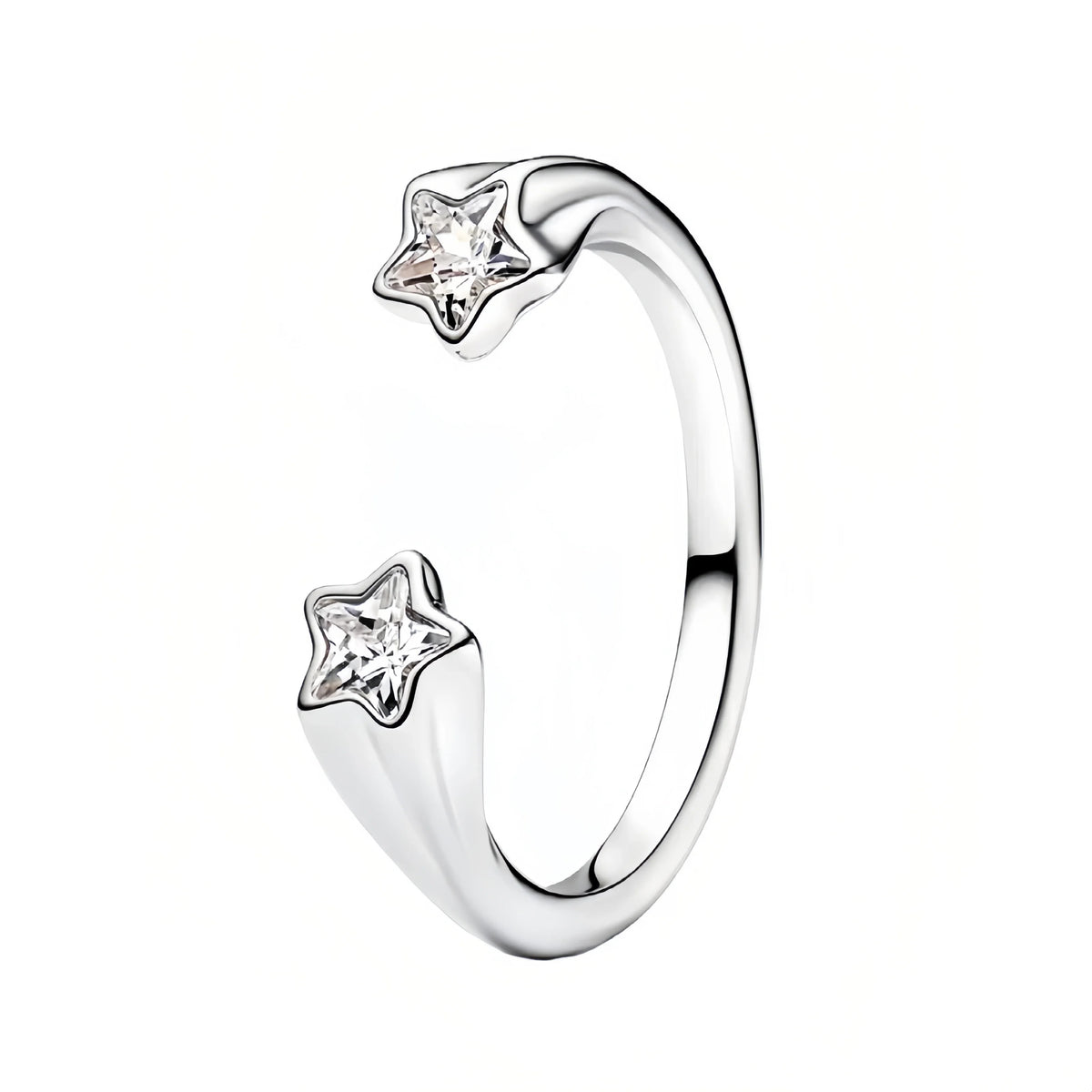 925 Sterling Silver Christmas Series Love Butterfly Skull Five Pointed Star Zircon Inlay Fashionable Temperament Ring