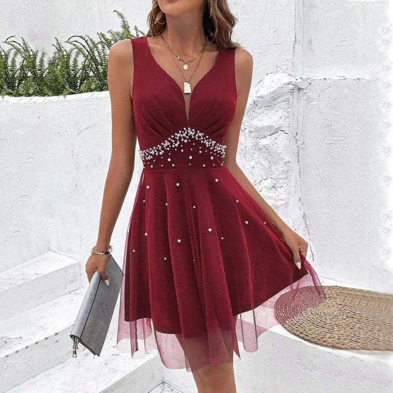 Wedding Guest Dresses For Women Spaghetti Strap A-Line Glitter Sparkly Sequin Dress For Women Mini Cocktail Dresses For Women