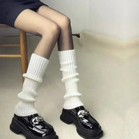 40-70cm Knitted Lolita Leg Warmers Women's Long Socks Autumn Winter Wool Foot Cover Arm Warmer Y2K Crochet Heap Socks Boot Cuffs