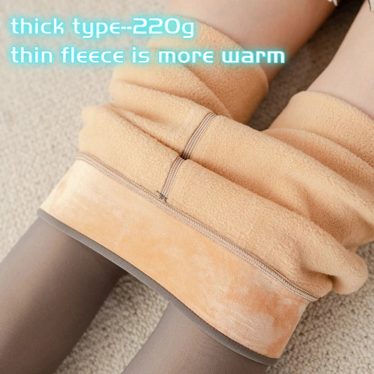 Pantyhose Women Winter Translucent Fleece Warm Leggings Push Up Elasticity Thermal Stockings Woman Velvet Slim Thicken Tights