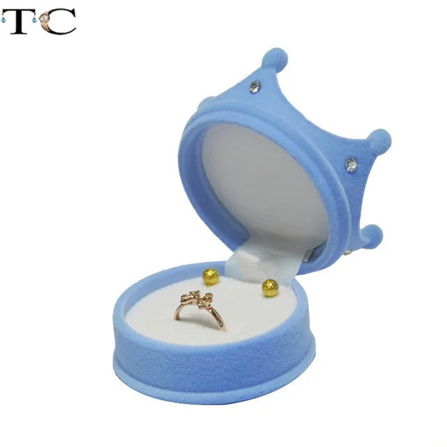 Creative Velvet Jewelry Box Mini Container Ring Box Earrings Rings Storage Box Small Accessories Display Gift Box