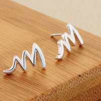 Original 925 Sterling Silver New Earrings Hearts For Women Exquisite Student Girlfriend Jewelry Accessories Wedding Fashion Gift