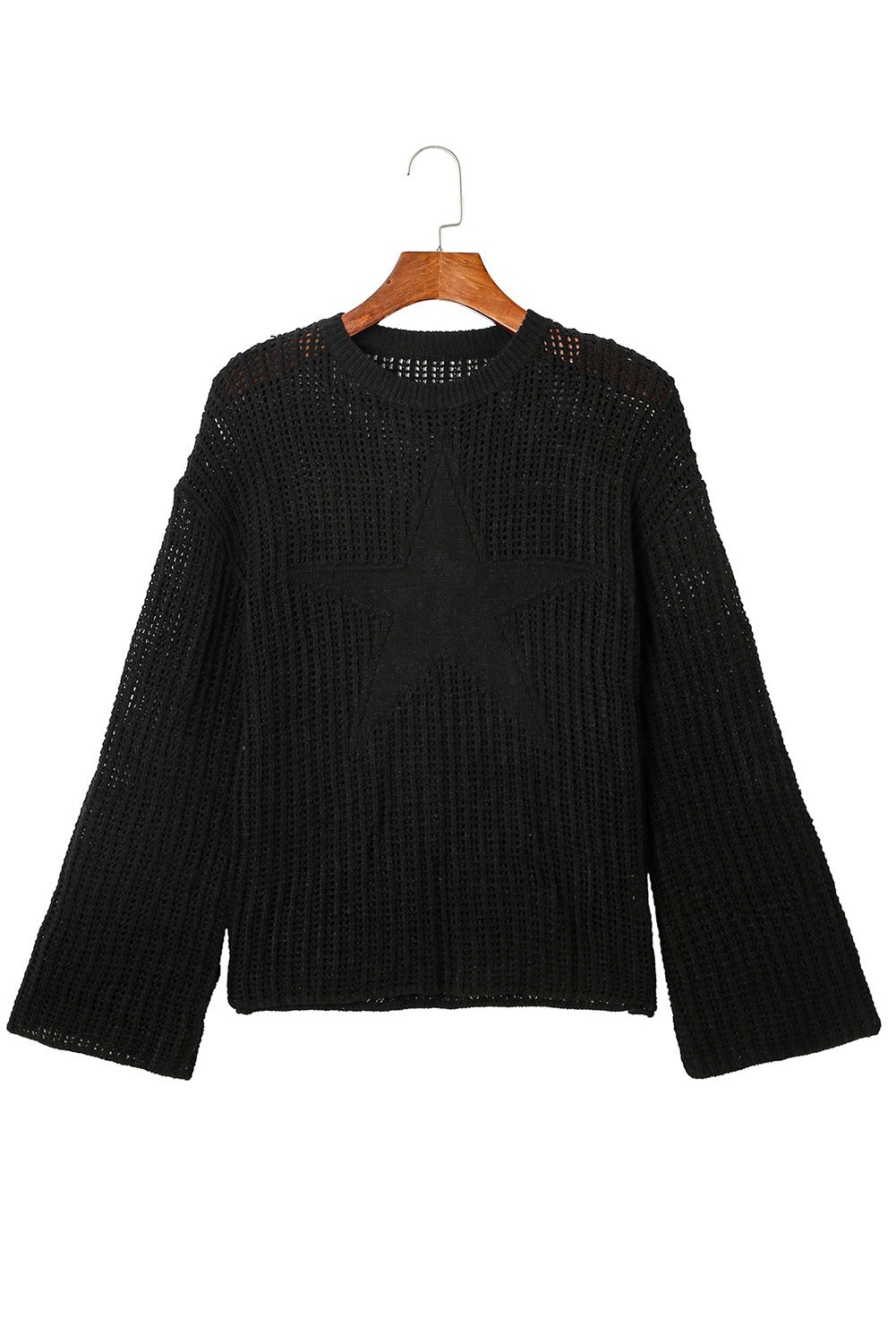 Black Seeing Stars Oversized Sweater