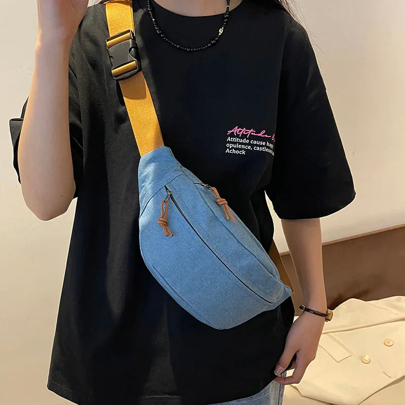 Casual Corduroy Belt Bags for Women Fashion Fanny Pack Female Banana Waist Bag Hip Purse Shoulder Crossbody Chest Bag Pocket