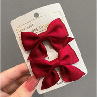 2 Piece Bow Hair Clip Elegant Flower Hair Clips For Kids Ladies Set Hairpin Hair Accessories Korean Style Bair Accessories