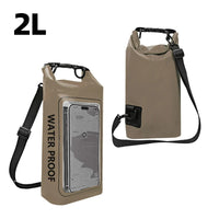 2L Dry Bag Touch Screen Waterproof Bags For Trekking Drifting Rafting Surfing kayak Outdoor Sports Bags Camping Equipment XA394Q