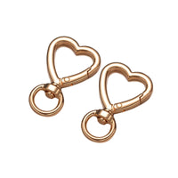 5pcs Metal Heart Lobster Claw Clasps Swivel Lanyards Trigger Snap Hooks Strap for Jewelry Making DIY Bags Keychain Key Rings