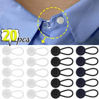 Collar Extenders Buttons for Jeans Pants Waist Stretch Shirt Suit Tie Neck Expanders Flexible Reusable Unisex Buckle Accessories