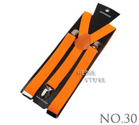 New Candy Color Adjustable Suspenders Elastic Leather Y-Back Braces Straps For Men Women Kids Pants Shirt Girl Skirt Accessories