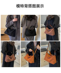 Zipper Solid Color High Capacity PU Shoulder Bags 2024 Hot Sale Bags for Women Simple Fashion Tote Bolsas Femininas