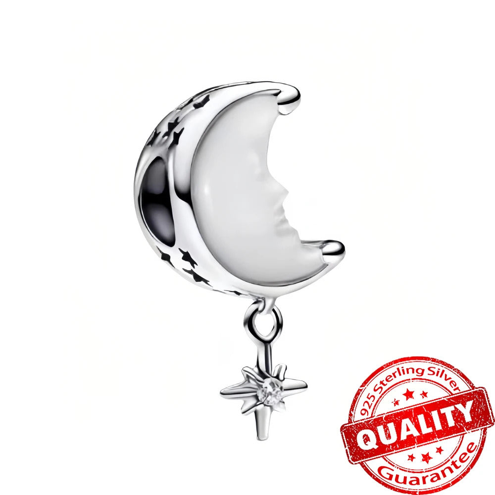 Sparkling 925 Sterling Silver Christmas Carousel & Santa Claus Charm Fit Original Bracelet Women Christmas Gift Jewelry Making