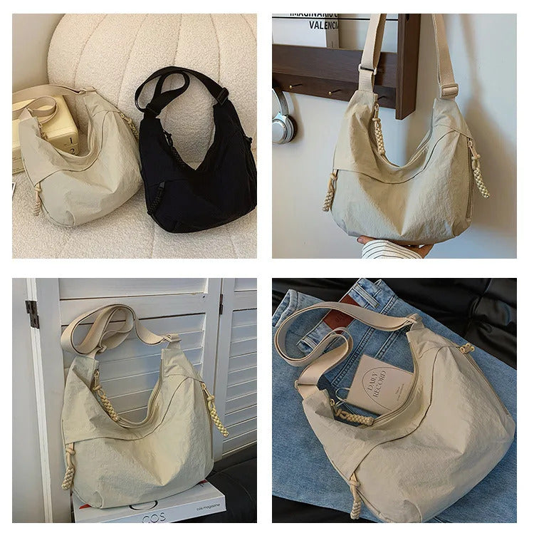 Fashionable and minimalist Korean version dumpling bag, popular this year, new high-quality shoulder bag, large capacity tote cr