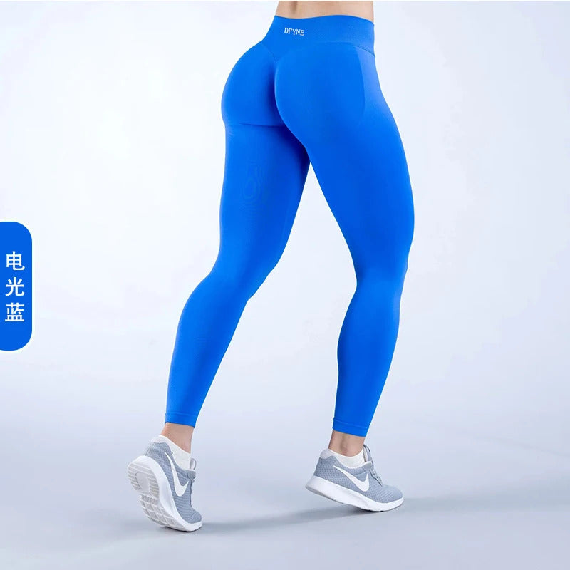 dfyne impact shorts leggings set gym mujer sports women fit pant