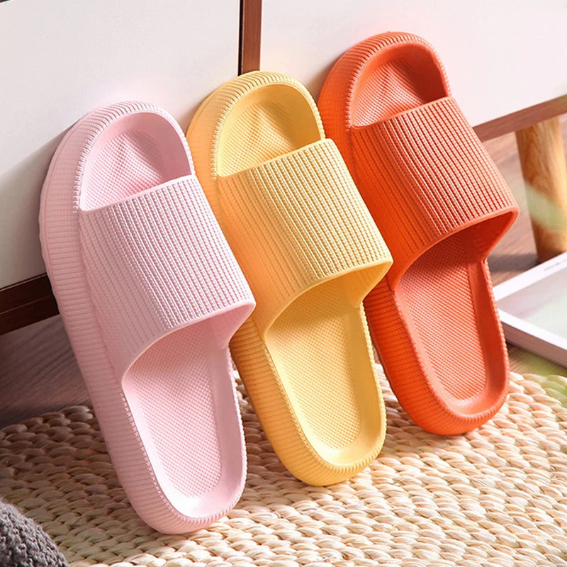 Women Thick Platform Cloud Slippers Indoor Home Eva Soft Sole Pillow Slides Sandals Woman 2023 Summer Non Slip Beach Flip Flops