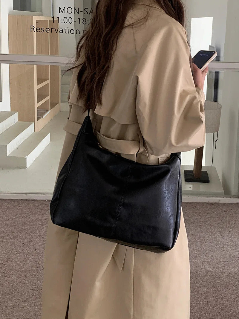 CGCBAG Casual Lage Capacity Messenger Bag Women 2023 Fashion Designer Luxury Female Tote Bag High Quality PU Leather Handbags