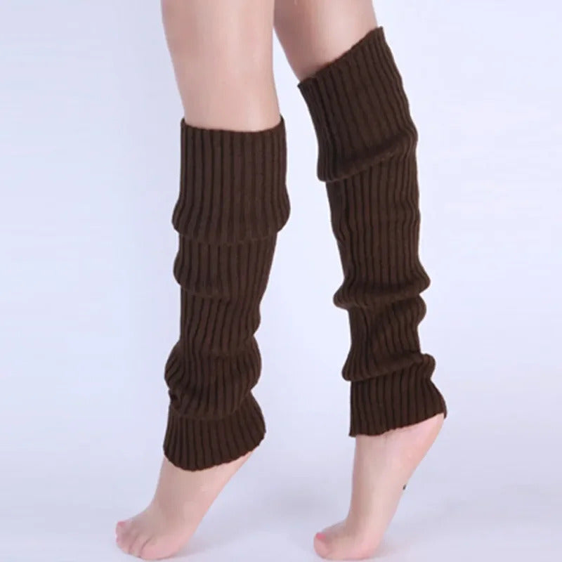 Classic Knit Leg Warmers Rib-Knit Knee-High Leg Warmer Socks Women's Stockings Knitted knee high socks for comfort