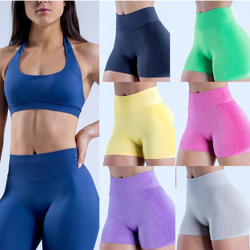 dfyne impact shorts leggings set gym mujer sports women fit pant