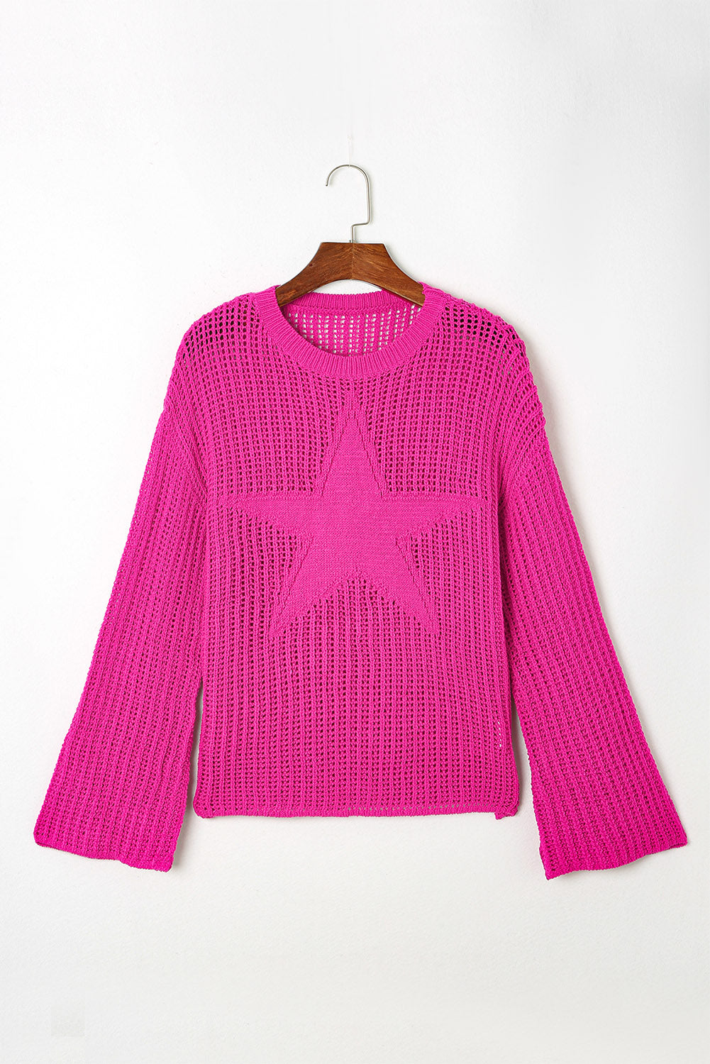 Rose Seeing Stars Oversized Sweater