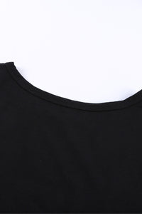 Blank Apparel - Black Holes Crew Neck Cotton Mixed T-shirt